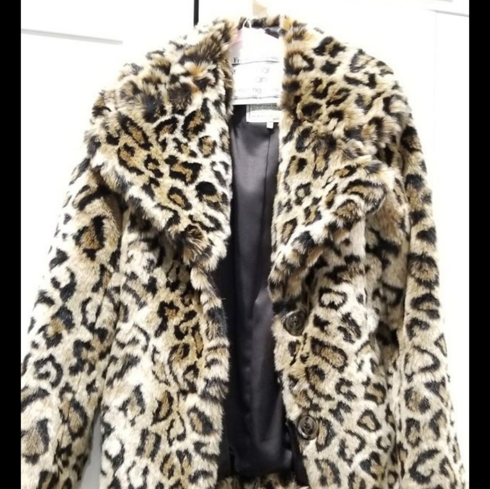 Guess leopard print coat